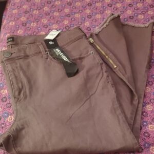 Express Mauve Ankle Jeans